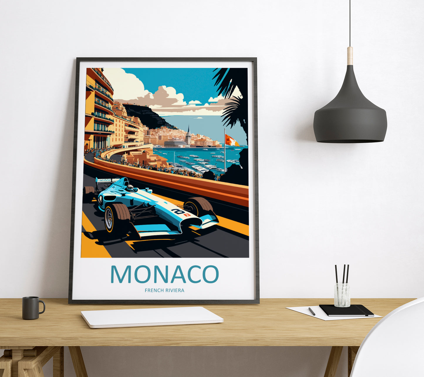 Monaco French Riviera Travel Poster