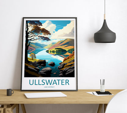 Ullswater England Travel Poster