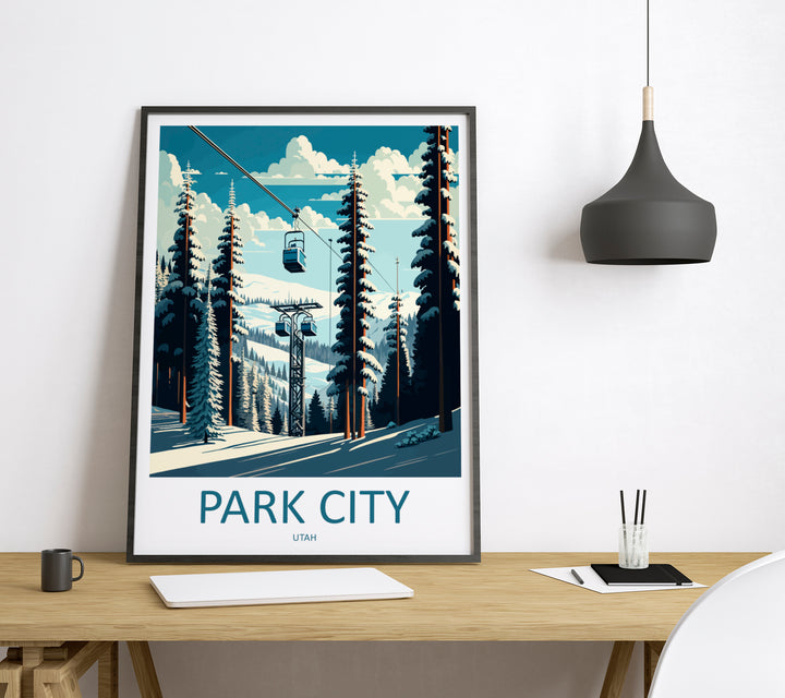 Park City USA Travel Poster