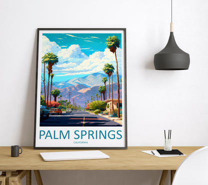 Palm Springs USA Travel Poster