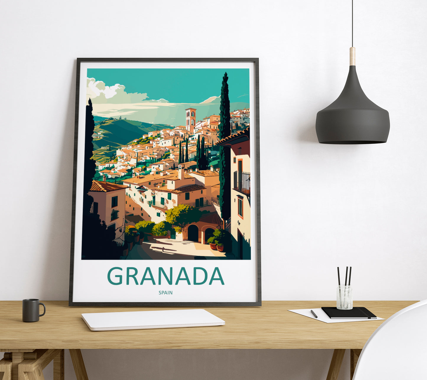 Granada Spain Travel Poster