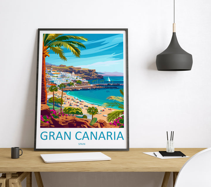 Gran Canaria Spain Travel Poster