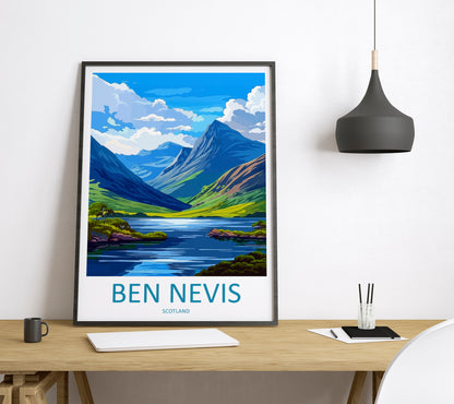 Ben Nevis Scotland Travel Poster