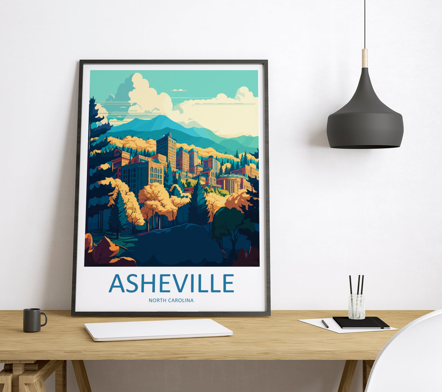 Asheville USA Travel Poster