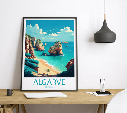 Algarve Portugal Travel Poster