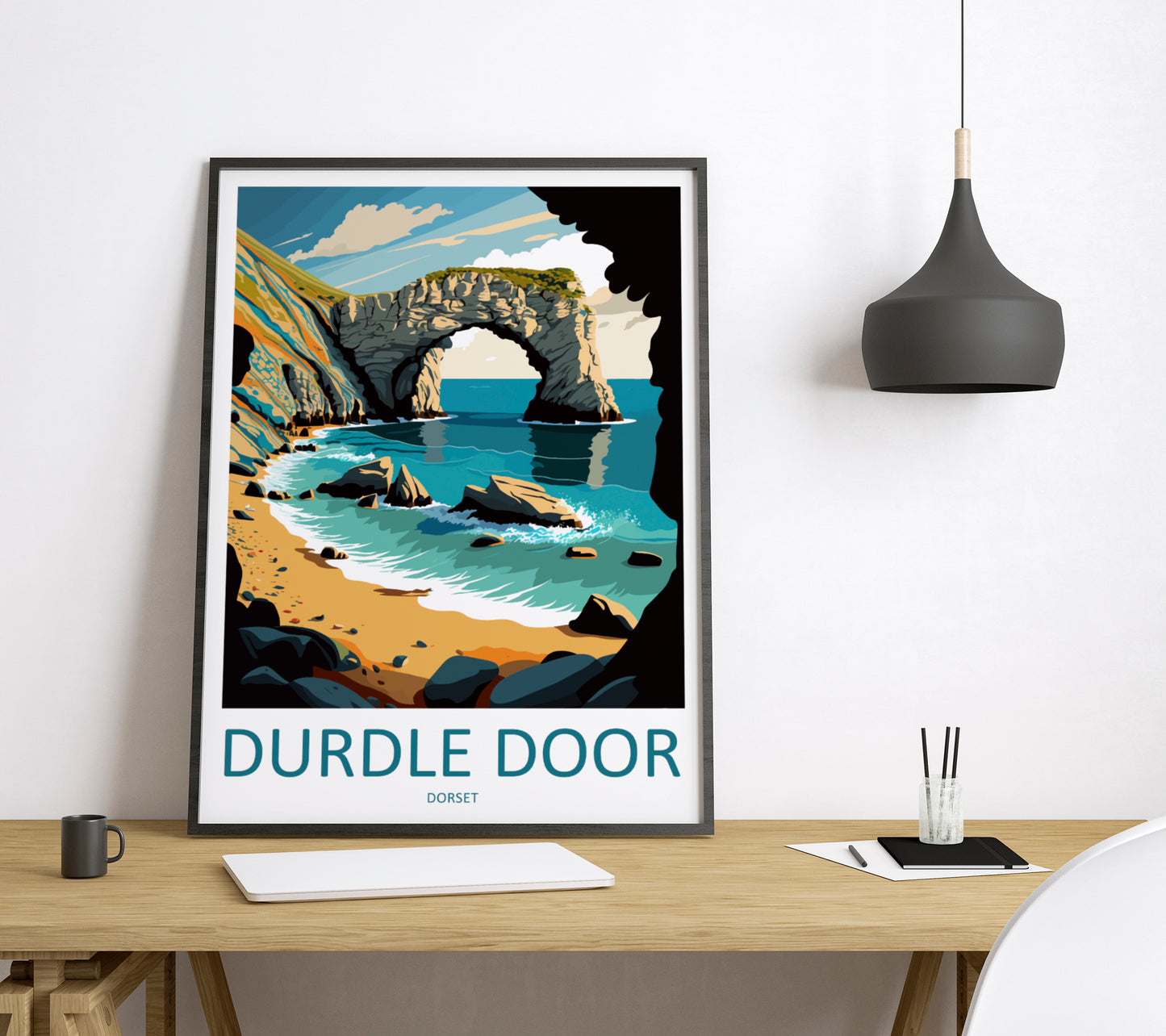 Durdle Door England Travel Poster