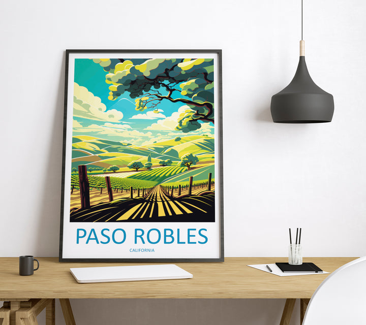 Paso Robles USA Travel Poster
