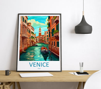 Venice Italy Travel Poster