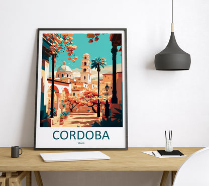 Cordoba Spain Travel Poster