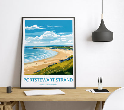 Portstewart England Travel Poster