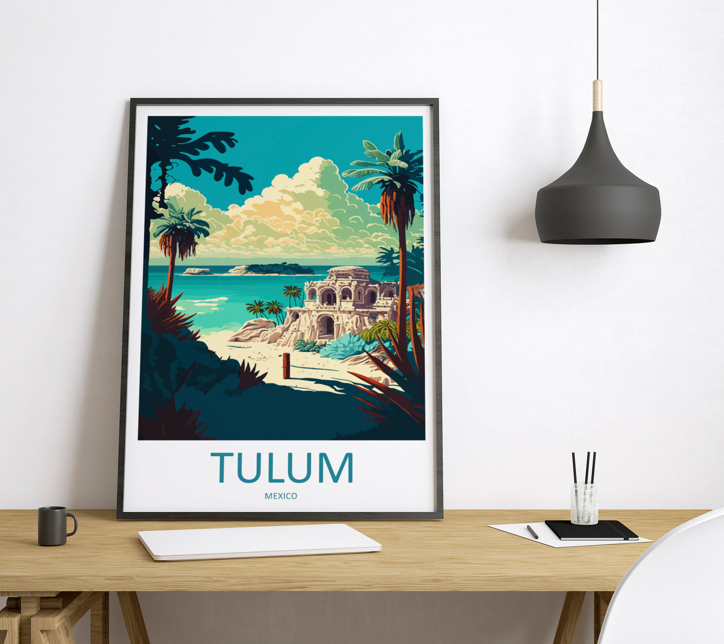 Tulum Mexico Travel Poster