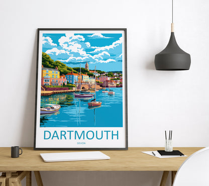 Dartmouth England Travel Poster