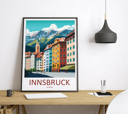 Innsbruck Austria Travel Poster