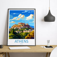 Athens Greece Travel Poster