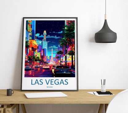 Las Vegas USA Travel Poster