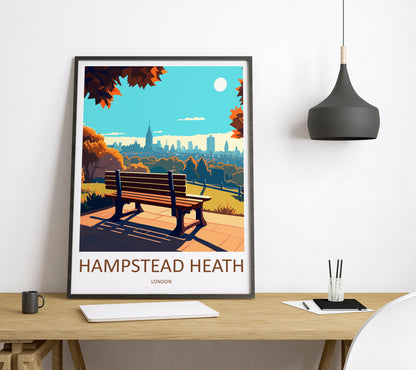 Hampstead Heath Travel Poster