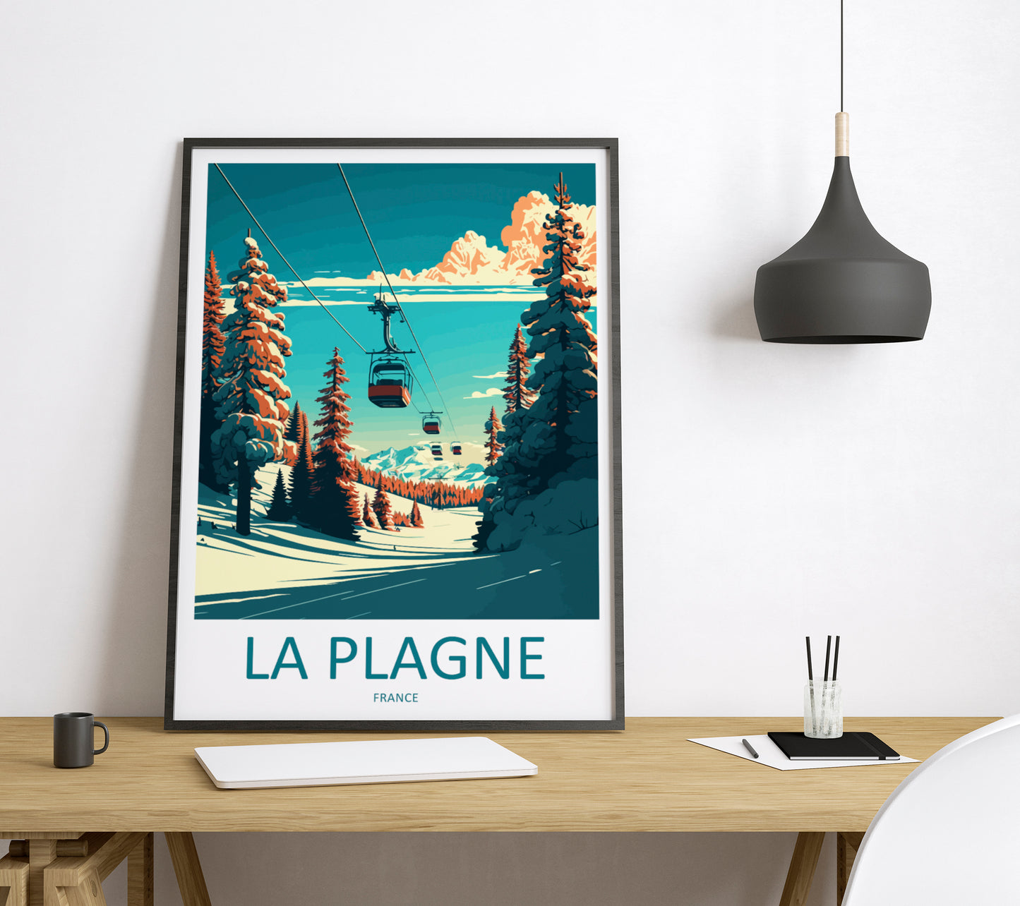 La Plagne France Travel Poster