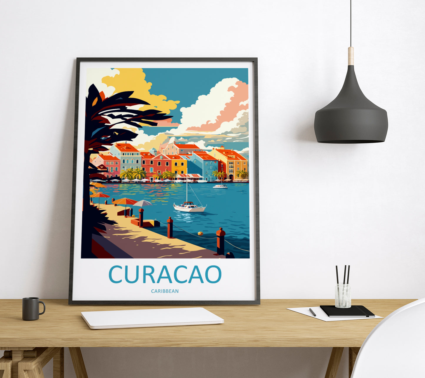 Curaçao Caribbean USA Travel Poster