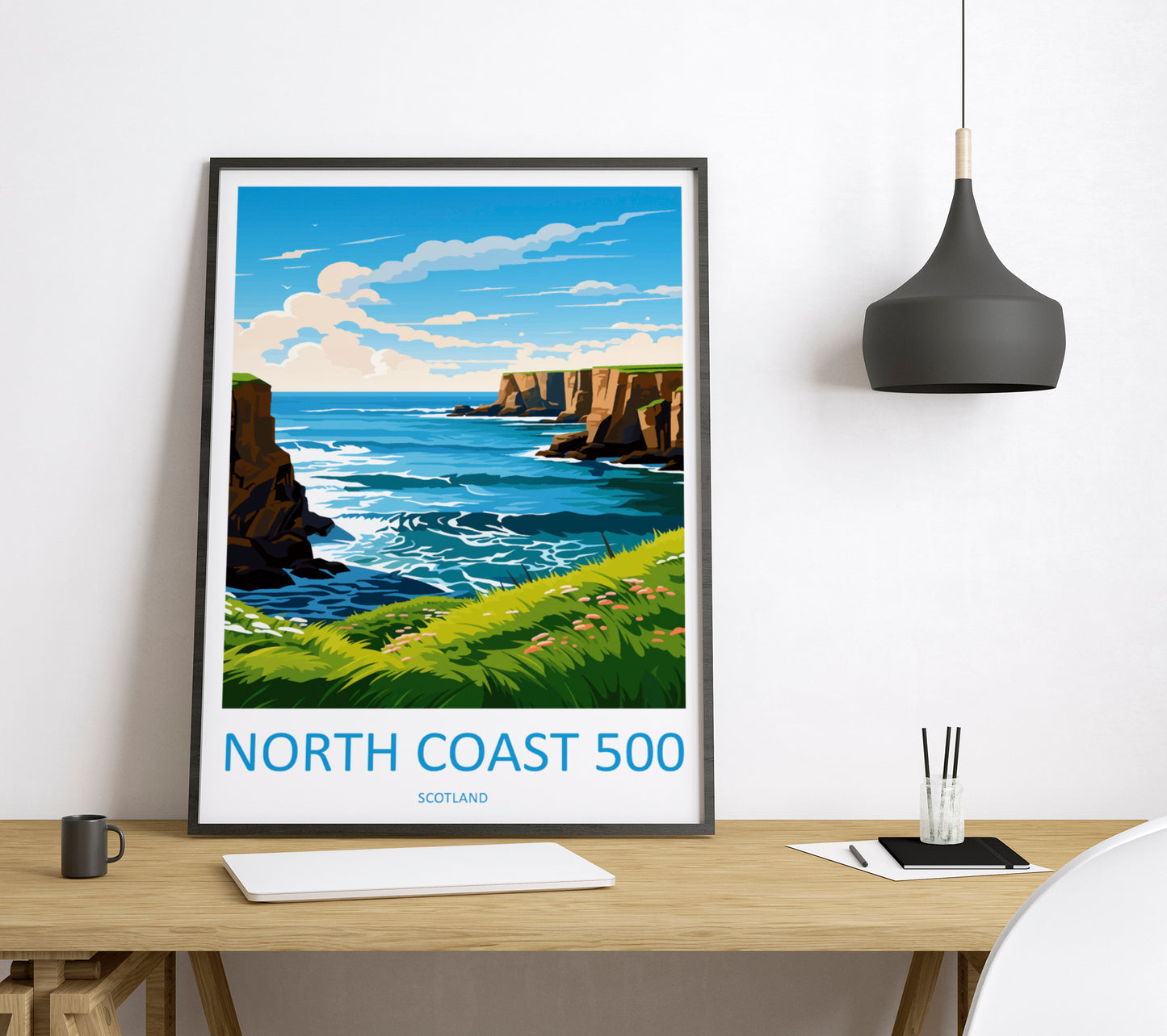 North Coast 500 Scotland Travel Poster