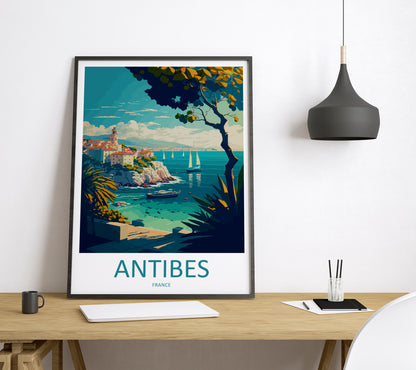 Antibes France Travel Poster