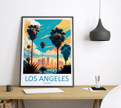 Los Angeles USA Travel Poster