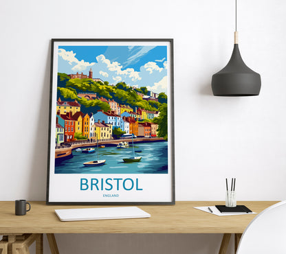 Bristol City England Travel Poster