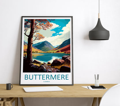 Buttermere England Travel Poster