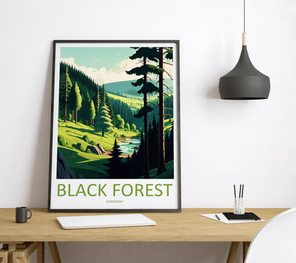 Black Forest Germany Travel Poster