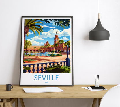 Seville Spain Travel Poster