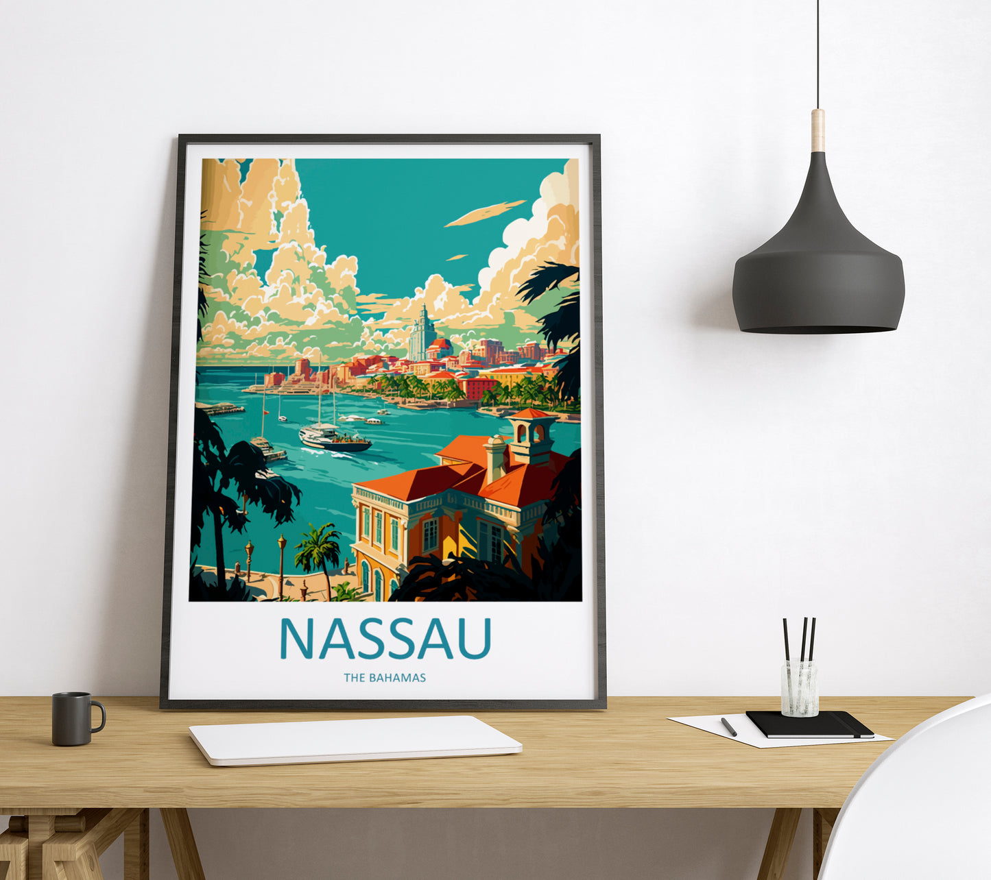 Nassau Caribbean Travel Poster