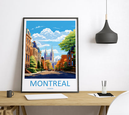 Montreal Canada Travel Poster