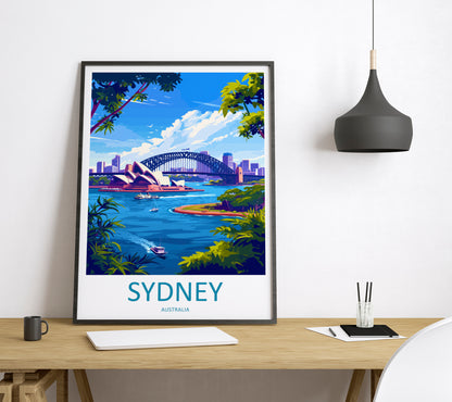 Sydney Opera House Australia Travel Poster