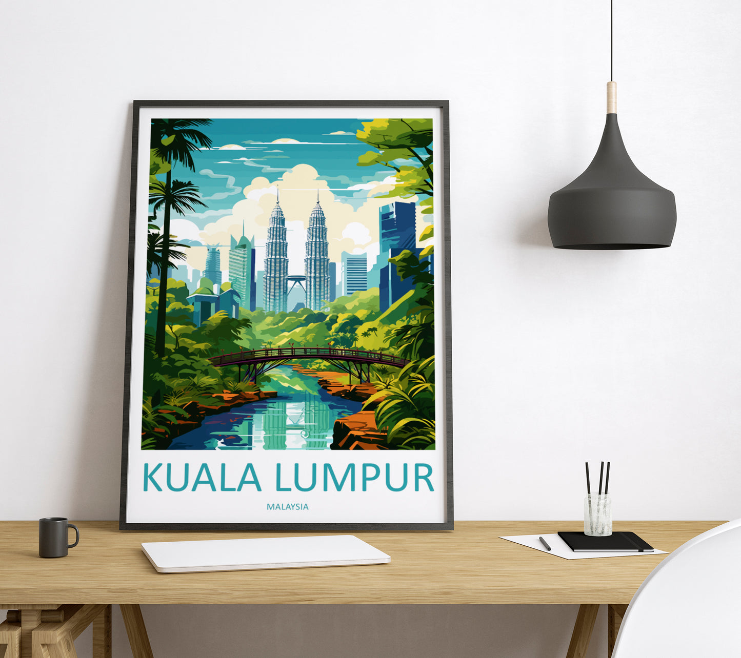 Kuala Lumpur Malaysia Travel Poster