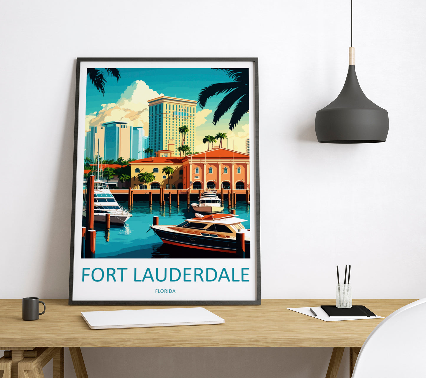 Fort Launderdale USA Travel Poster