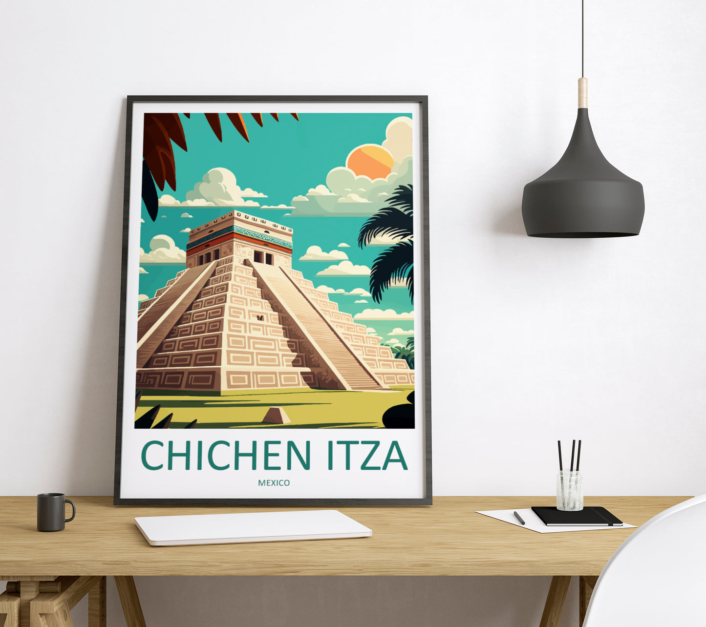 Chichen Itza Mexico Travel Poster