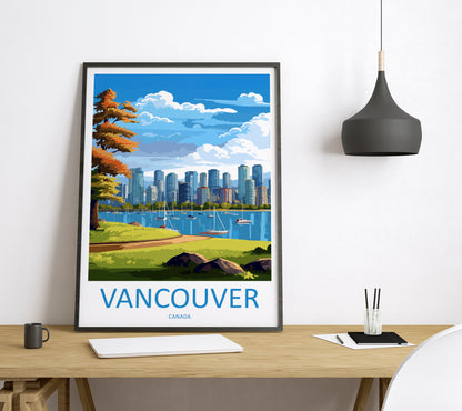 Vancouver Canada Travel Poster