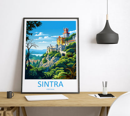 Sintra Portugal Travel Poster