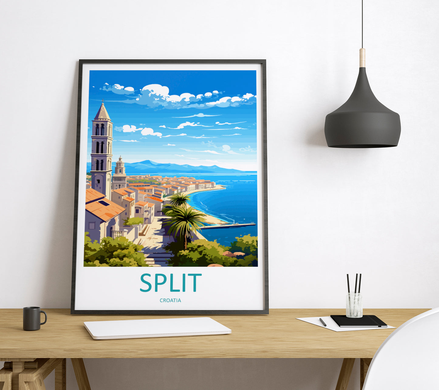 Split Croatia Travel Poster