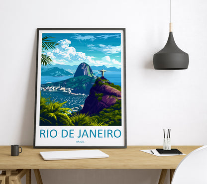 Rio De Janeiro Brazil Travel Poster