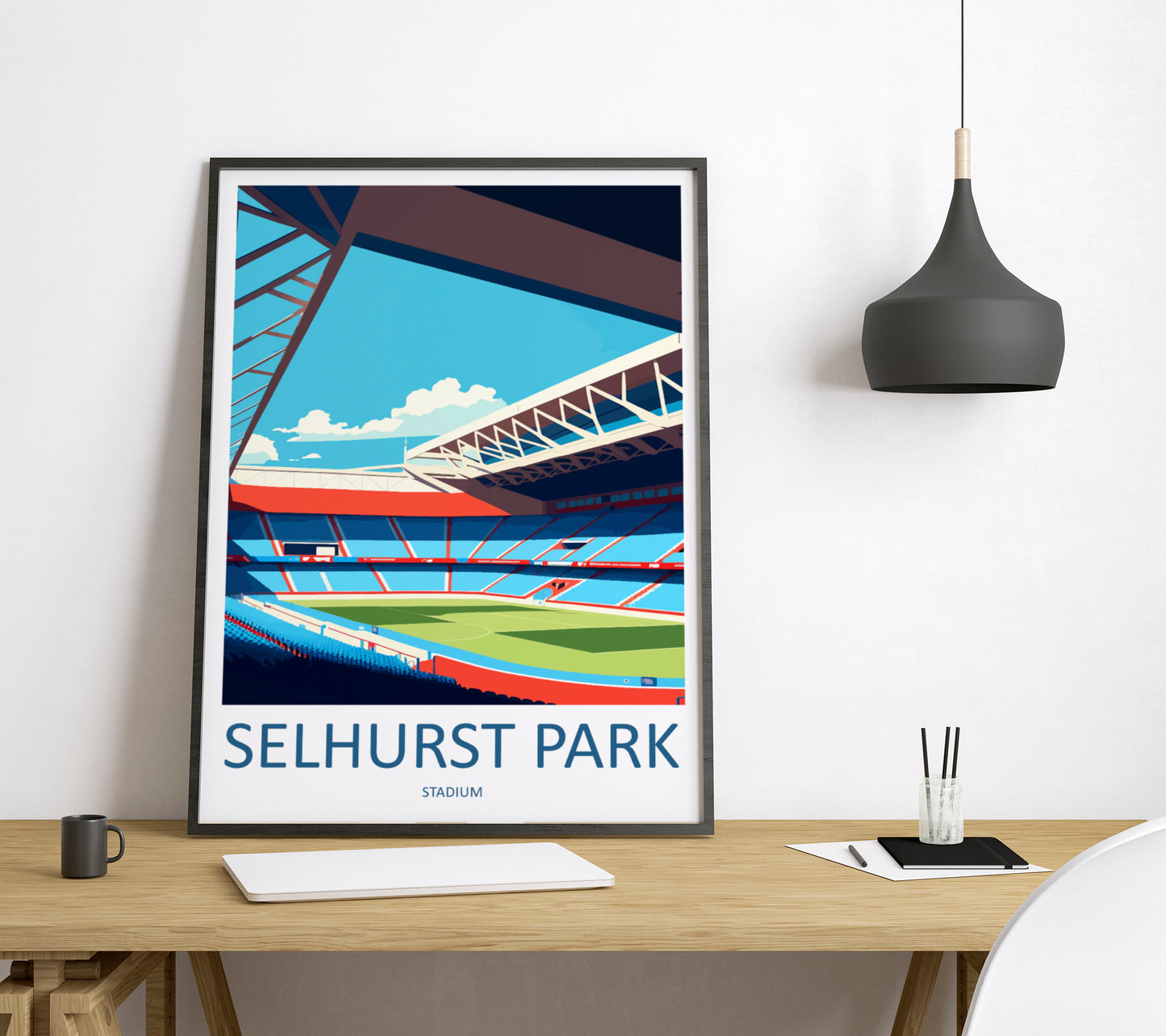 Selhurst Park Stadium England Travel Poster