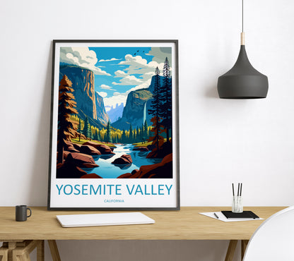 Yosemite Valley USA Travel Poster