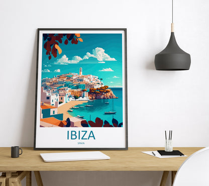 Ibiza Spain Travel Poster