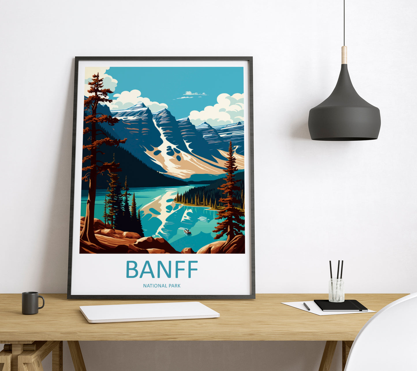 Banff National Park Canada Travel Poster