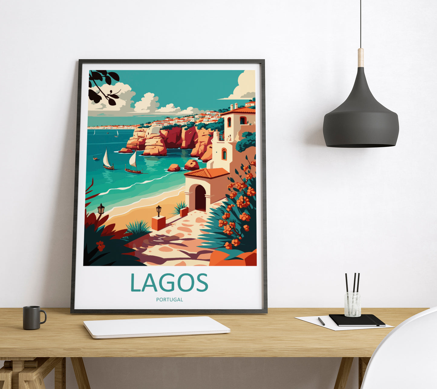 Lagos Portugal Travel Poster