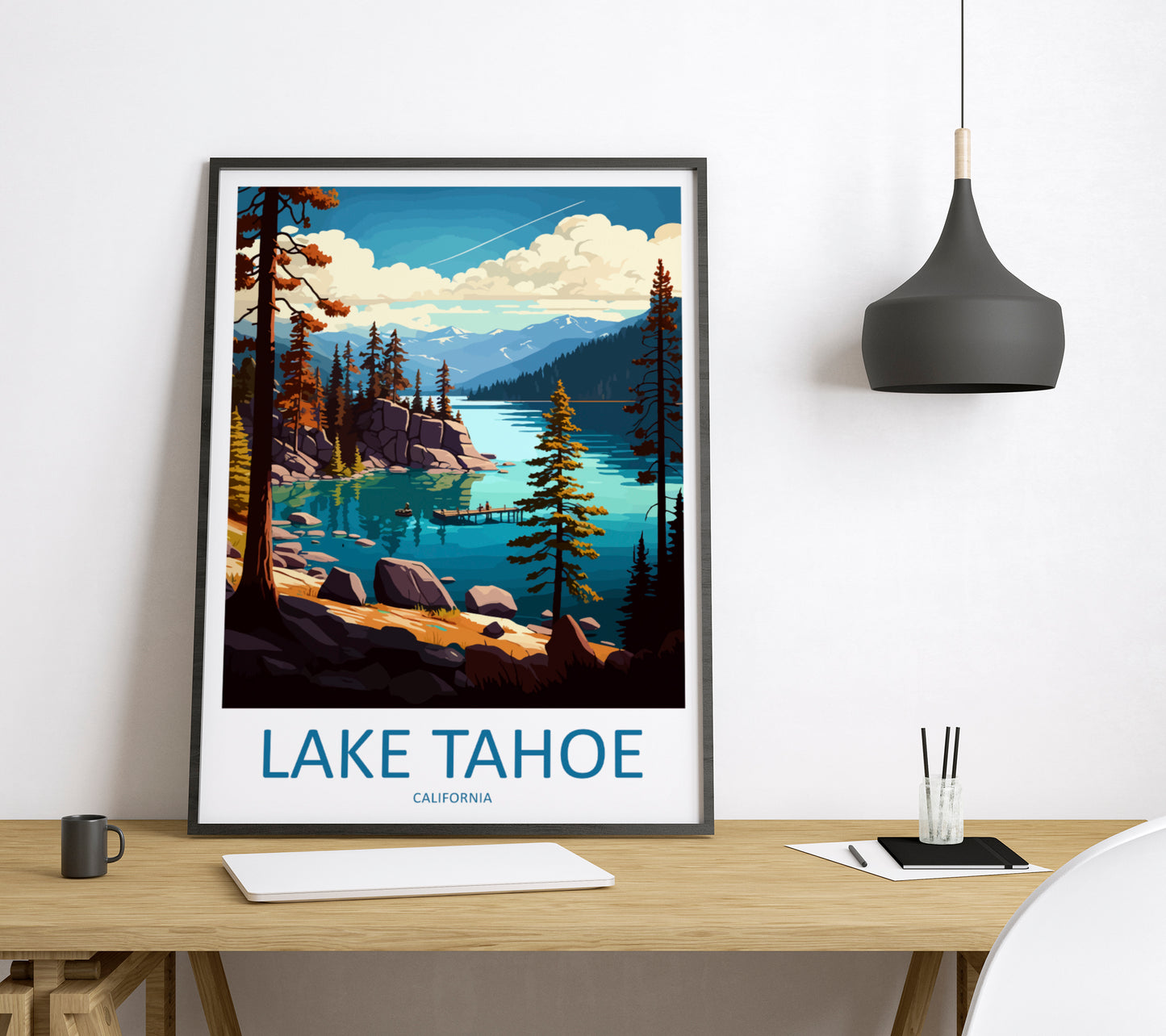 Lake Tahoe USA Travel Poster