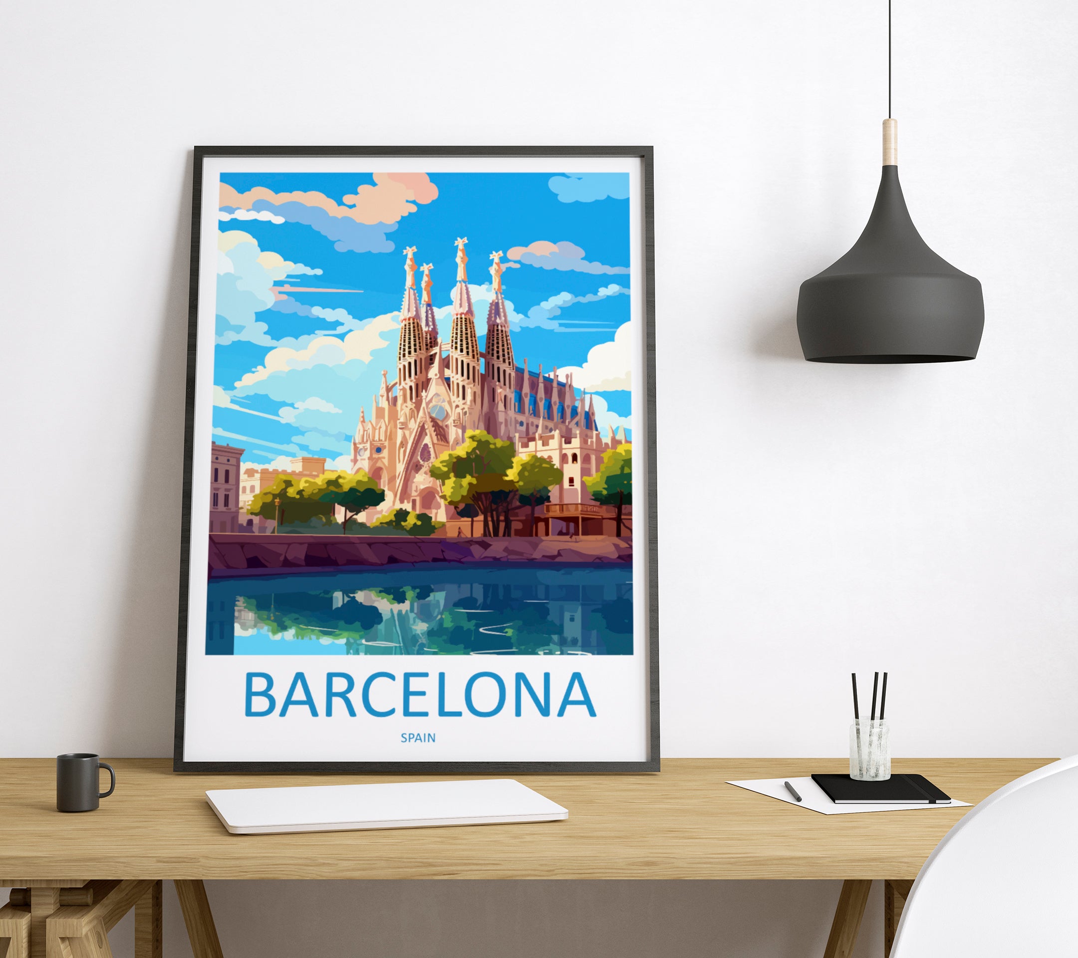 Barcelona Spain Travel Poster