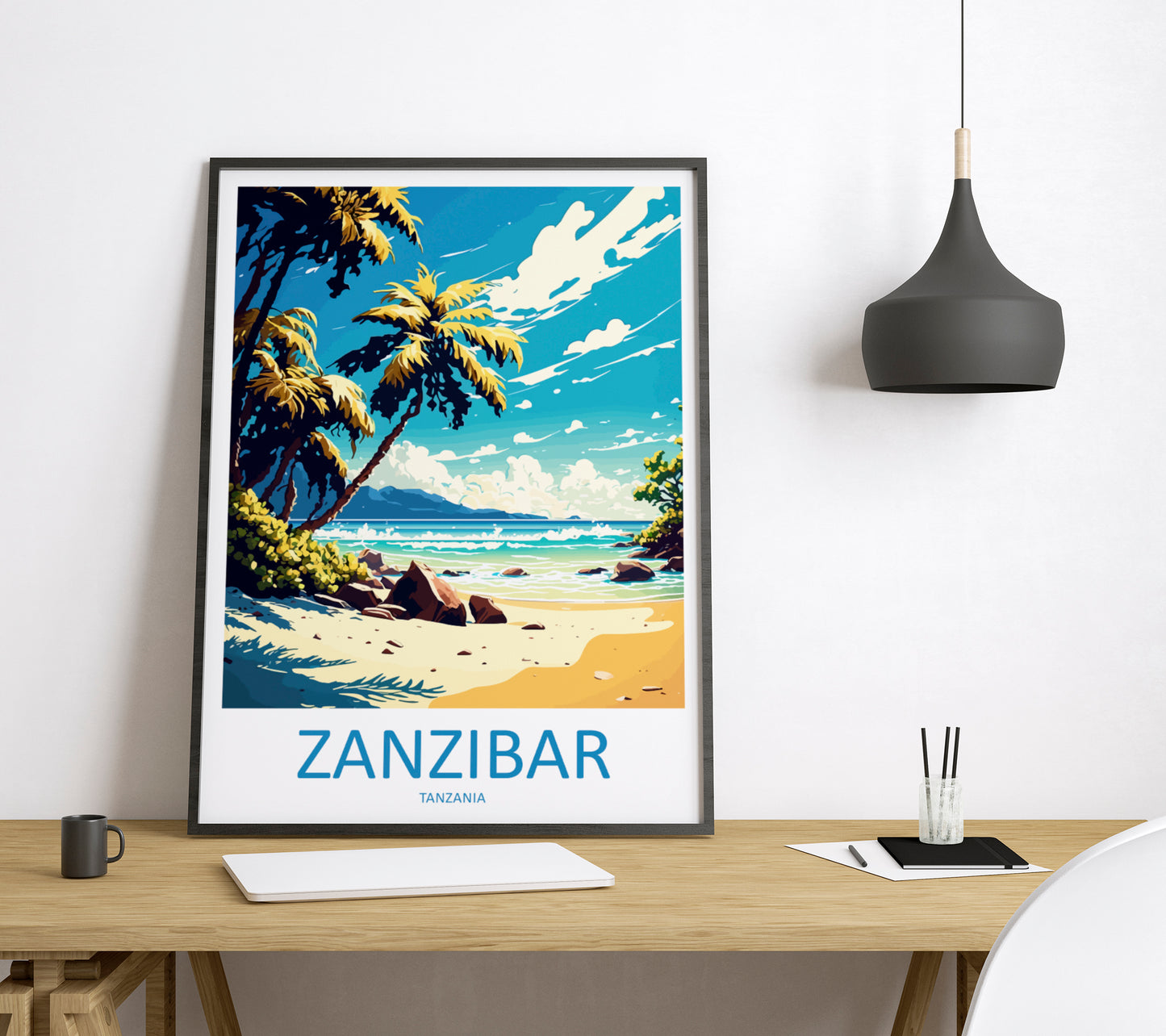 Zanzibar Tanzania Africa Travel Poster