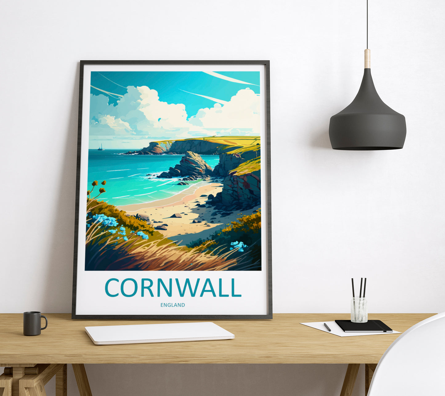 Cornwall England Travel Poster