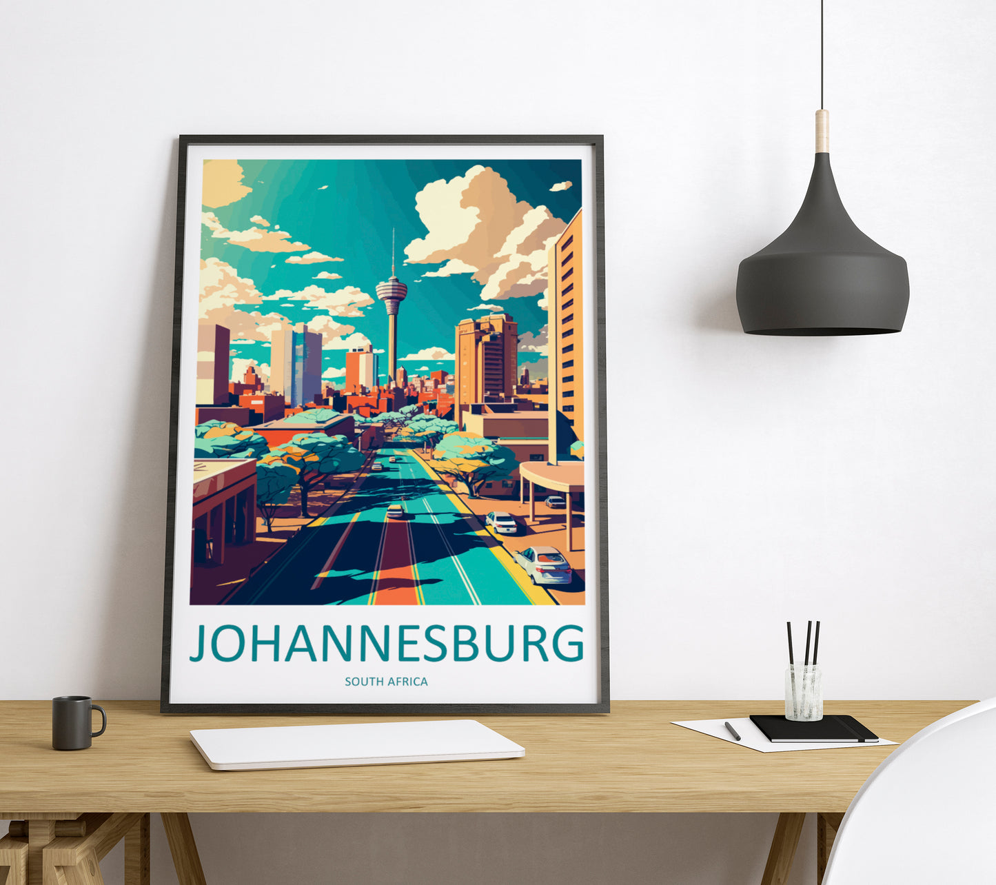 Johannesburg South Africa Travel Poster