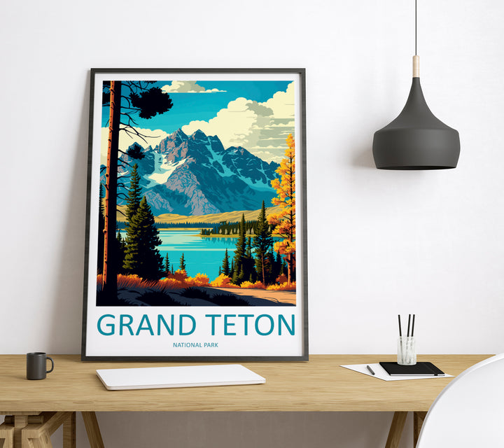 Grand Teton Travel Poster
